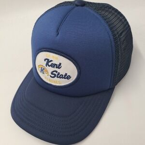 Kent State Golden Flashes Hat Snapback Trucker Mesh Legacy Blue NCAA Patch Foam